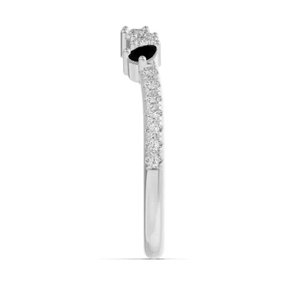 Papillon Pavé Black Diamond Band
