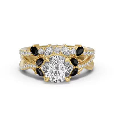 Papillon Pavé Black Diamond Band
