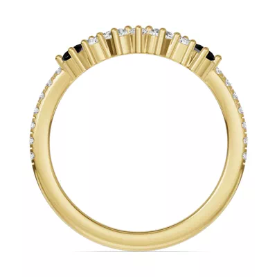 Papillon Pavé Black Diamond Band
