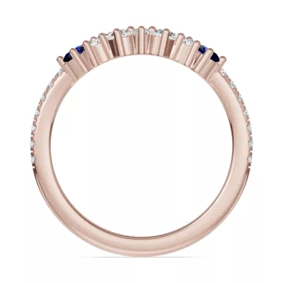 Papillon Pavé Sapphire Band