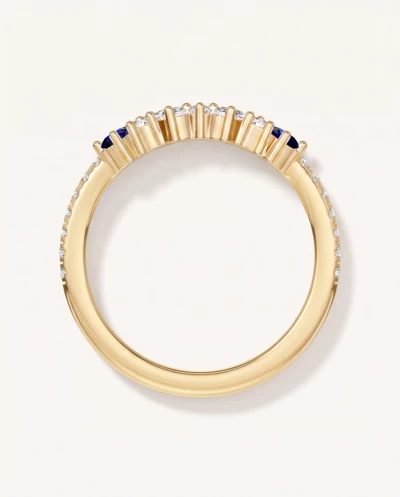 Papillon Pavé Sapphire Band