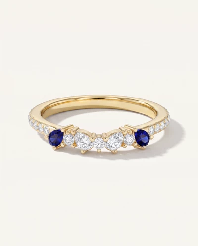 Papillon Pavé Sapphire Band