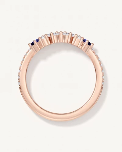 Papillon Pavé Sapphire Band