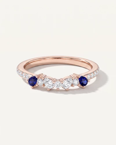 Papillon Pavé Sapphire Band