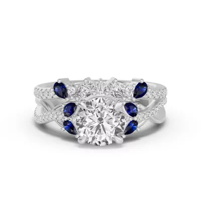 Papillon Pavé Sapphire Band