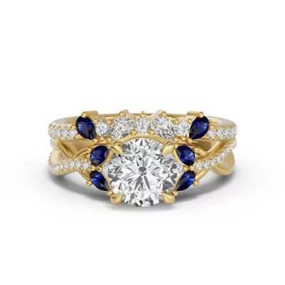 Papillon Pavé Sapphire Band