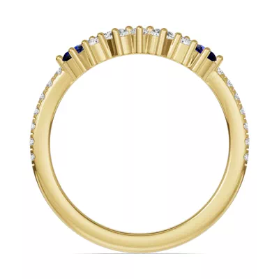 Papillon Pavé Sapphire Band