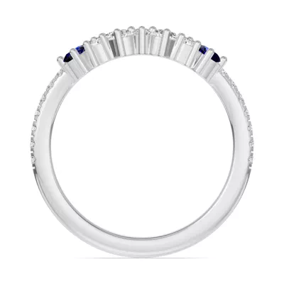 Papillon Pavé Sapphire Band