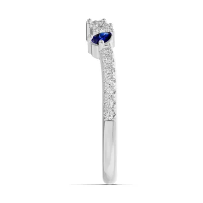 Papillon Pavé Sapphire Band