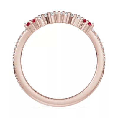 Papillon Pavé Ruby Band
