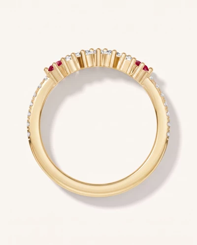 Papillon Pavé Ruby Band