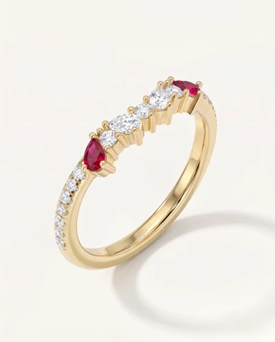 Papillon Pavé Ruby Band