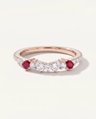 Papillon Pavé Ruby Band