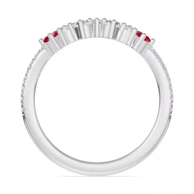 Papillon Pavé Ruby Band