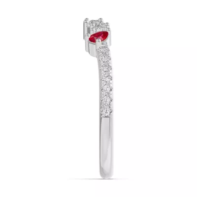 Papillon Pavé Ruby Band