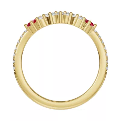 Papillon Pavé Ruby Band