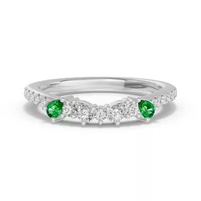 Papillon Pavé Tsavorite Band
