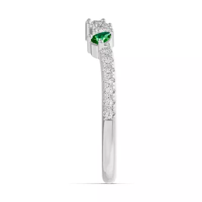 Papillon Pavé Tsavorite Band