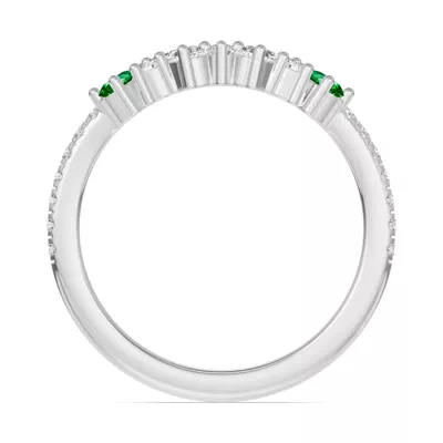 Papillon Pavé Tsavorite Band
