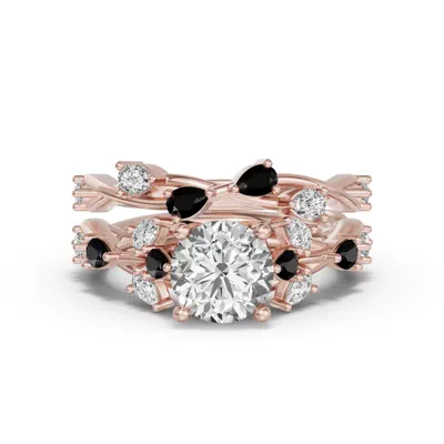 Botanical Twist Black Diamond Band