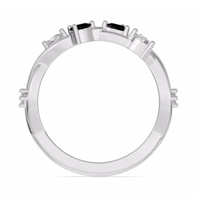 Botanical Twist Black Diamond Band