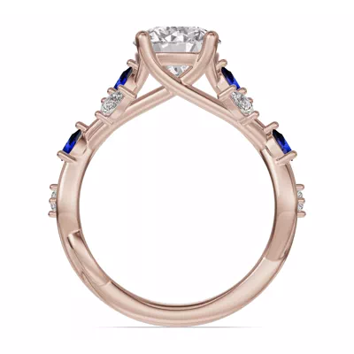 Botanical Twist Sapphire Engagement Ring