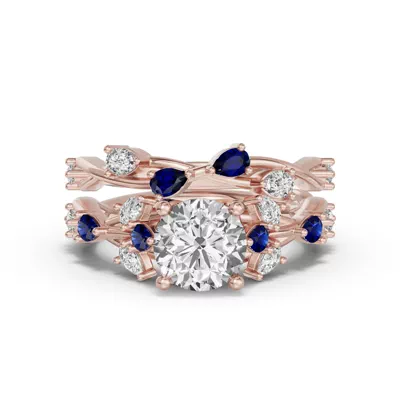 Botanical Twist Sapphire Band