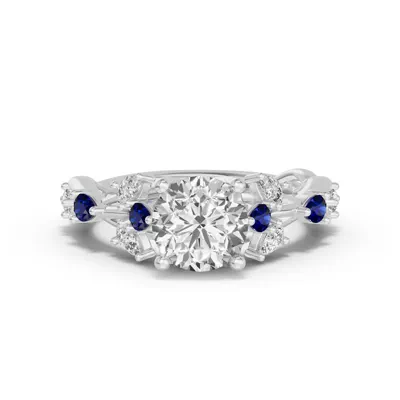 Botanical Twist Sapphire Engagement Ring