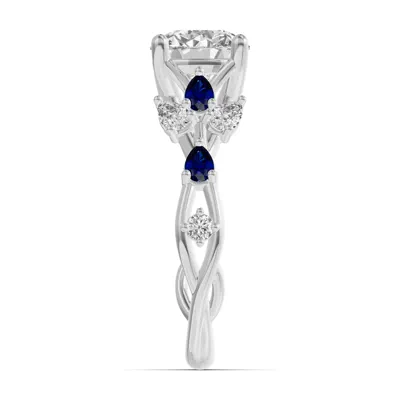 Botanical Twist Sapphire Engagement Ring