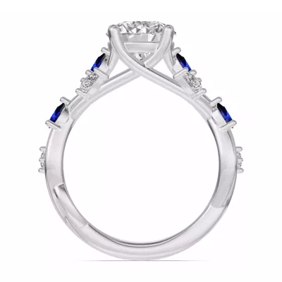Botanical Twist Sapphire Engagement Ring