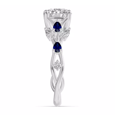 Botanical Twist Sapphire Engagement Ring