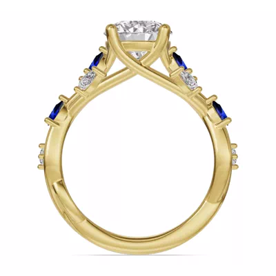 Botanical Twist Sapphire Engagement Ring