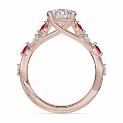 Botanical Twist Ruby Engagement Ring