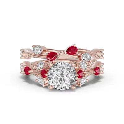 Botanical Twist Ruby Band