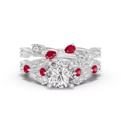 Botanical Twist Ruby Band