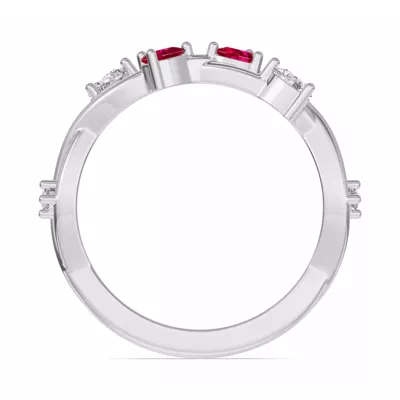 Botanical Twist Ruby Band