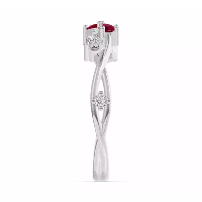 Botanical Twist Ruby Band