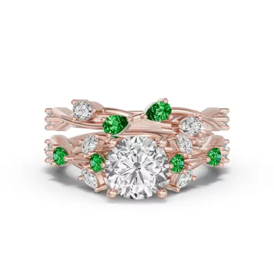 Botanical Twist Tsavorite Band