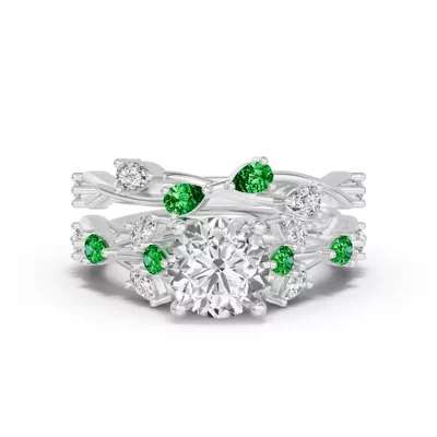 Botanical Twist Tsavorite Band