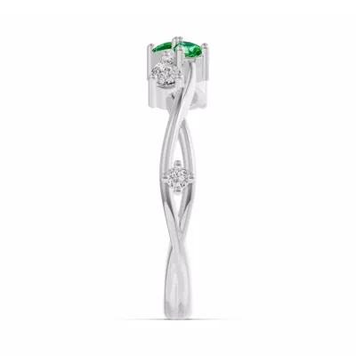 Botanical Twist Tsavorite Band
