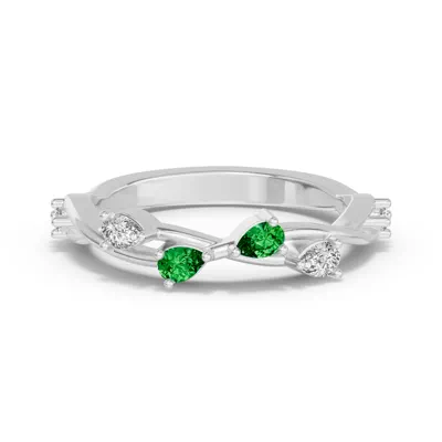 Botanical Twist Tsavorite Band