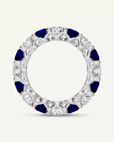 Unity Prong Sapphire & Lab Diamond Eternity Band (4.80 ct. tw.)