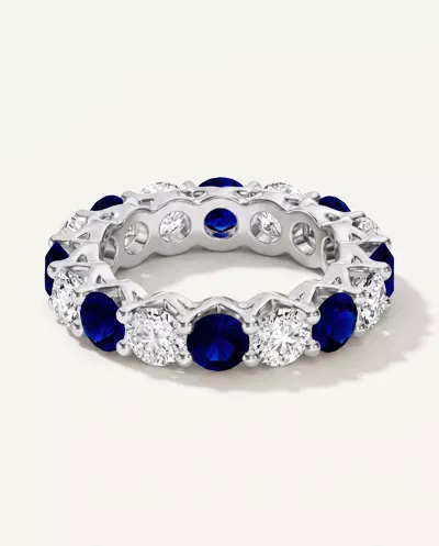 Unity Prong Sapphire & Lab Diamond Eternity Band (4.80 ct. tw.)