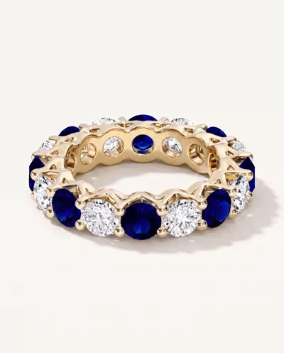 Unity Prong Sapphire & Lab Diamond Eternity Band (4.80 ct. tw.)