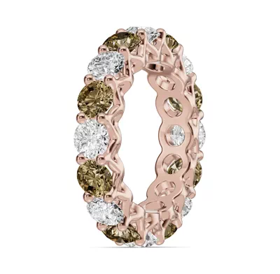 Unity Prong Champagne & Lab Diamond Eternity Band (4.80 ct. tw.)