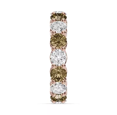 Unity Prong Champagne & Lab Diamond Eternity Band (4.80 ct. tw.)