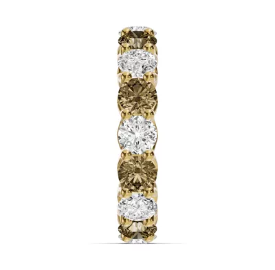 Unity Prong Champagne & Lab Diamond Eternity Band (4.80 ct. tw.)
