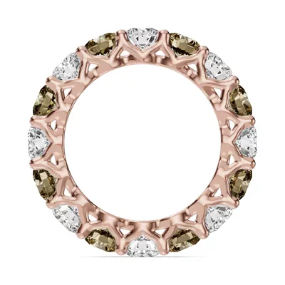 Unity Prong Champagne Diamond Eternity Band (4.80 ct. tw.)