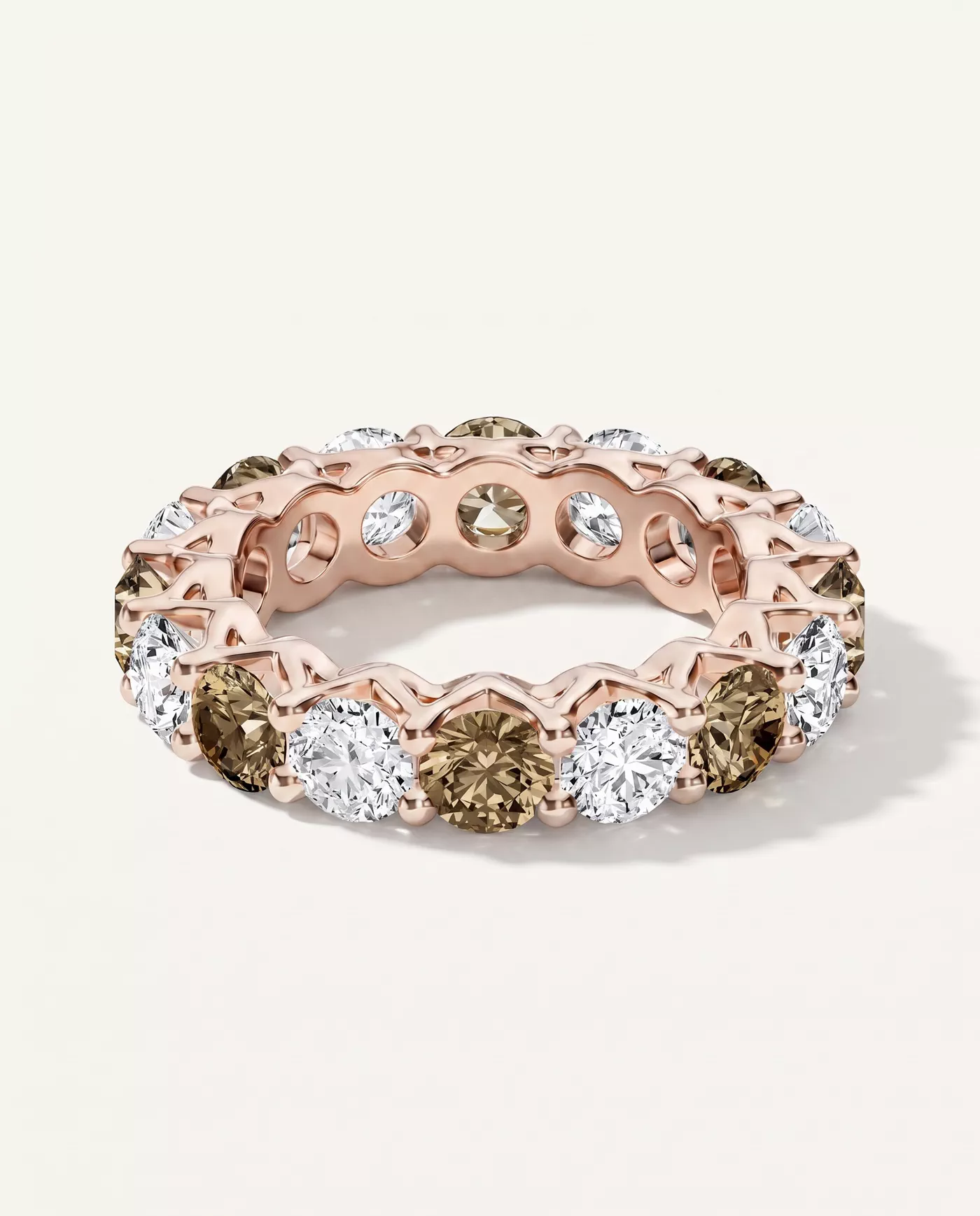 Unity Prong Champagne Diamond Eternity Band (4.80 ct. tw.)