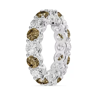 Unity Prong Champagne Diamond Eternity Band (4.80 ct. tw.)
